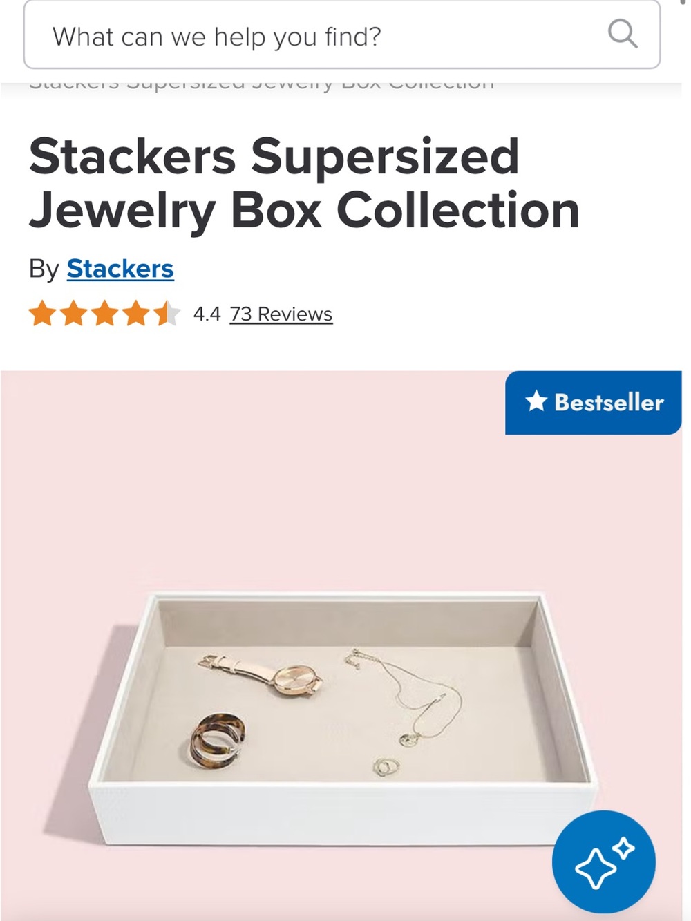 Container Store Stackers Supersize Jewelry Tray